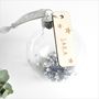 Personalised Iridescent Stars Christmas Bauble, thumbnail 1 of 1