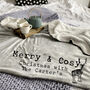 Merry And Cosy Personalised Family Christmas Blanket, thumbnail 7 of 7