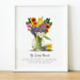 Personalised Family Birth Flower Print | Gift For Grandma, thumbnail 5 of 10