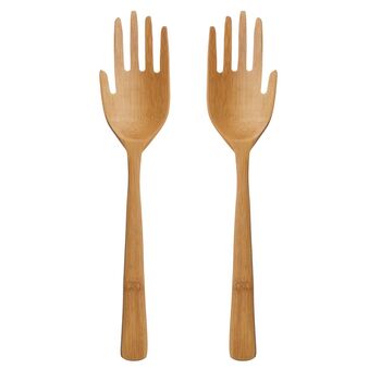 Helping Hands Salad Servers ~ Eco Friendly, 6 of 6