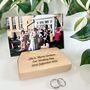 Personalised Beech Wood Photograph Holder, thumbnail 3 of 8