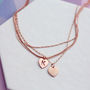 Personalised Multi Chain Heart Necklace, thumbnail 3 of 4