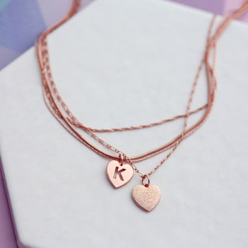 Personalised Multi Chain Heart Necklace, 3 of 4