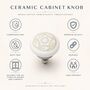 Minimalist Floral Round Shaped Drawer Knob, thumbnail 6 of 7