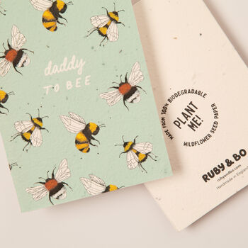 Daddy To Be Plantable New Dad Card, 2 of 5