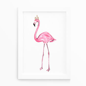 Pink Flamingo Print Unframed, 6 of 6