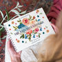 Personalised Peach And Navy Roses Wedding Guest Book, thumbnail 1 of 8