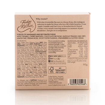 Afternoon Tea Fudge Selection Gourmet Handmade Fudge, 6 of 6