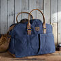 Waxed Canvas And Leather Weekend Bag, thumbnail 2 of 5