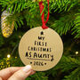 First Christmas As Aunty Christmas Decoration Bauble, thumbnail 2 of 5