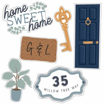 Personalised New Home Magnet Letterbox Gift Card, 4 of 7