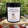 Personalised Funny Christmas Pug Dog Lover Candle Gift, thumbnail 1 of 3