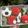 Football Fan Birthday Biscuit Gift Box, thumbnail 3 of 3