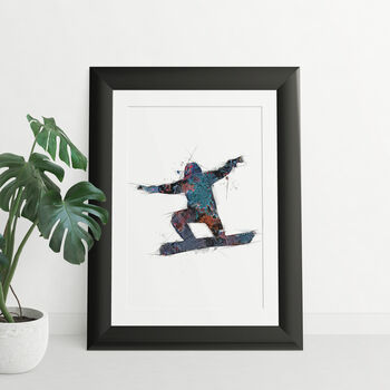 Set Of Four Snowboarder Wall Art Prints, 4 of 6