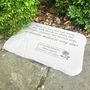 Personalised Large Angel Garden Memorial Stone 38cm X 27cm, thumbnail 5 of 9