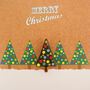 Christmas Card With Handmade Glass Tree Brooch, thumbnail 4 of 5
