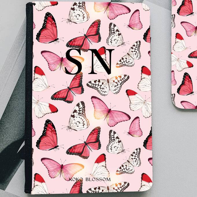 Butterfly Print Personalised Passport Cover, 1 of 1
