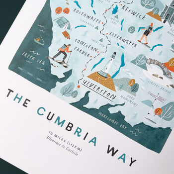 Cumbria Way Illustrated Route Map, 2 of 5