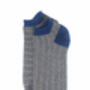 Thin Stripe Blue And Dash Grey Men's Trainer Socks Bundle, thumbnail 5 of 6