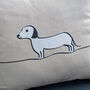 Sausage Dog Cushion, thumbnail 2 of 3