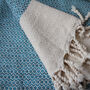 Personalised Cotton Handwoven Throw, Anniversary Gift, thumbnail 9 of 9