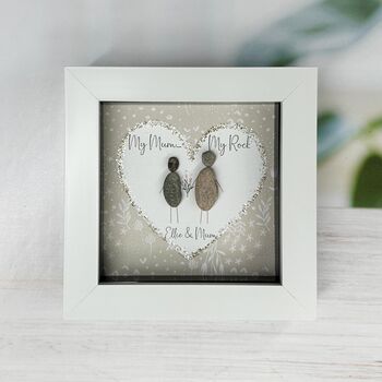 Personalised Mum Glitter Pebble Picture, 2 of 2