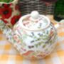 Two Cup Teapot In British Birds Design, thumbnail 2 of 9