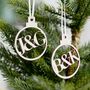 Personalised Ampersand Christmas Bauble, thumbnail 2 of 6