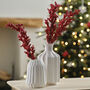 Red Berry Stems Christmas Foliage, thumbnail 1 of 3