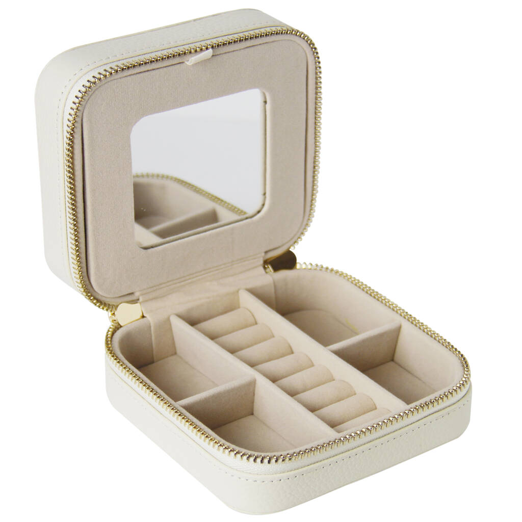 Personalised Leather Travel Jewellery Boxes By XISSJEWELLERY