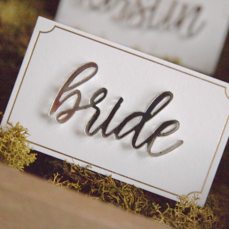 Laser Cut Name Place Cards By 315press