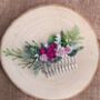 Bright And Light Pink Flower Hair Comb, thumbnail 3 of 6
