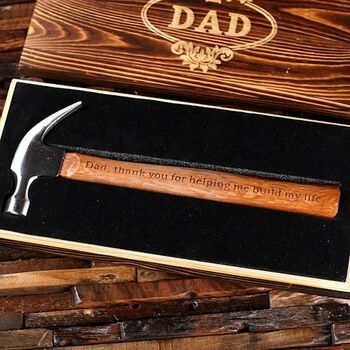 Personalised Hammer Wooden Box Engraved, 8 of 12