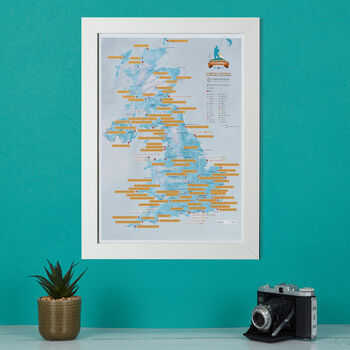 Personalised Scratch Off UK Fishing Print, 4 of 9