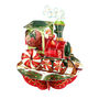 Pop Up 3D Christmas Card Santa Train, thumbnail 2 of 4