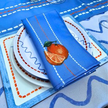 Blue And Orange Placemat, 2 of 4