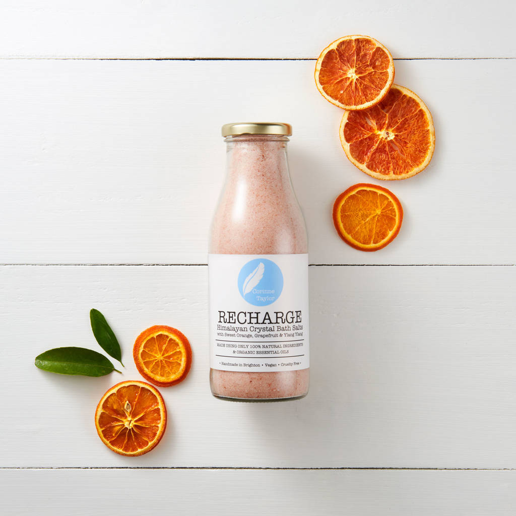 recharge himalayan crystal bath salts by corinne taylor