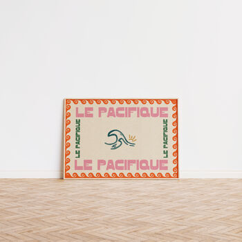 Le Pacifique Blue Ocean Wall Art Print, 9 of 9