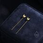 Sterling Silver Butterfly Pull Through Ear Threaders, thumbnail 4 of 10