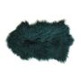 Curly Teal Tibetan Sheepskin Rug, thumbnail 3 of 4