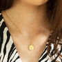 Textured Hexagon Initial Necklace, thumbnail 1 of 11