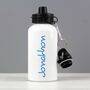 Personalised Blue Name Water Bottle, thumbnail 3 of 3