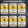 Premium Pork Gluten Free Sausages 6x 400g Multi Pack, thumbnail 2 of 6