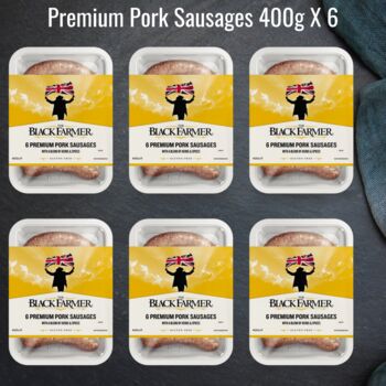 Premium Pork Gluten Free Sausages 6x 400g Multi Pack, 2 of 6