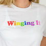 'Winging It' Organic Cotton T Shirt, thumbnail 2 of 4