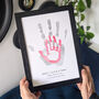 Personalised Family Handprint Print Art, thumbnail 3 of 4