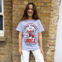 Let The Good Times Roll Women's Slogan T Shirt In Grey, thumbnail 2 of 4