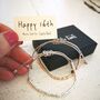 'Happy 16th' Birthday Morse Code Bracelet, thumbnail 4 of 8