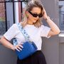 Blue Butterfly Bag Strap | Extra Long Crossbody Replacement Bag Strap, thumbnail 2 of 5