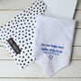 Father Of The Bride Wedding Handkerchief Gift, thumbnail 3 of 5